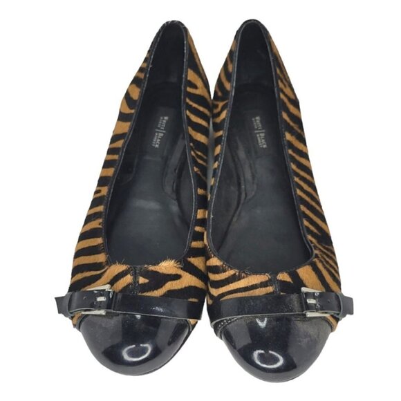WHBM Barcelona Cowhide Tiger Print Ballet Flats 7.5 - Picture 3 of 9
